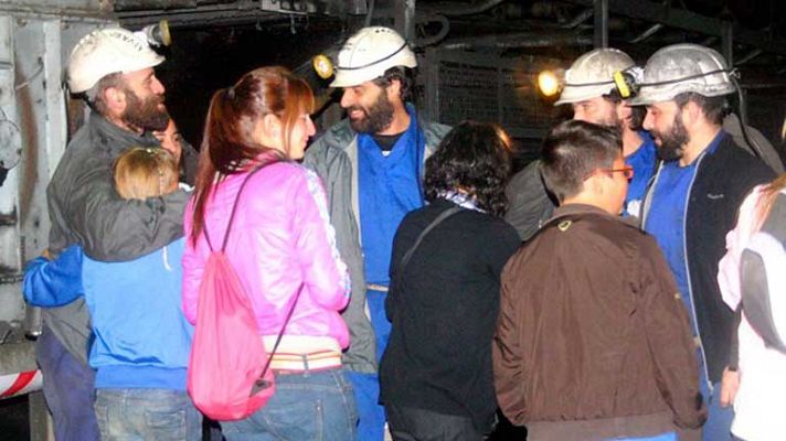 Telediario 1 - Continúan las protestas mineras