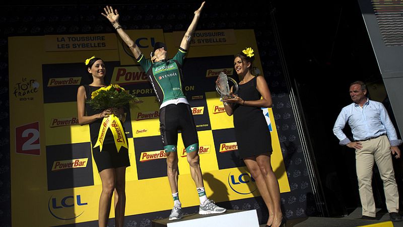 El ciclista de Europcar Pierre Rolland ha logrado la victoria en undécima etapa del Tour de Francia 2012 al traspasar la meta en solitario tras una dura etapa que ha dejado muy tocado a Cadel Evans.