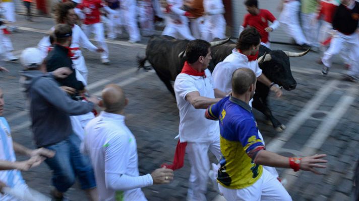 San Fermín - Vertiginoso séptimo encierro de San Fermín 2012, de J.P Domecq
