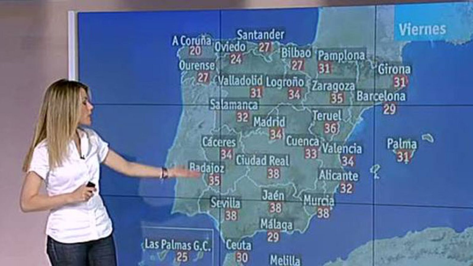 Temperaturas altas en el Sistema Ibérico y sureste peninsular
