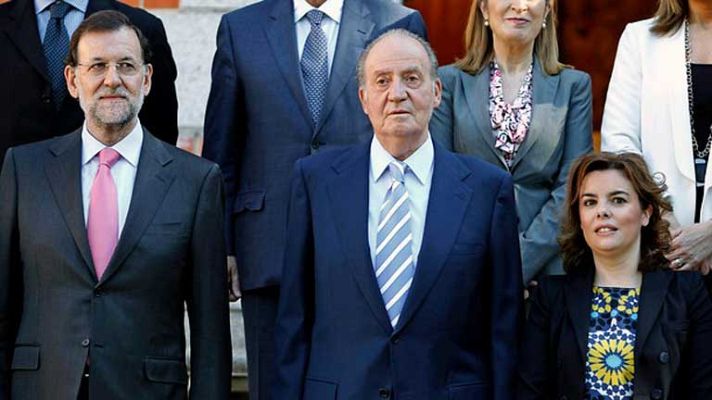 Telediario 1 - El Rey en el consejo de ministros