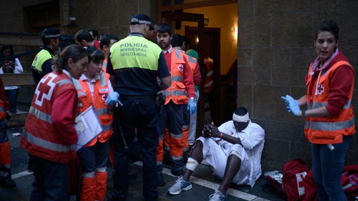 San Fermín - 4 contusionados último encierro