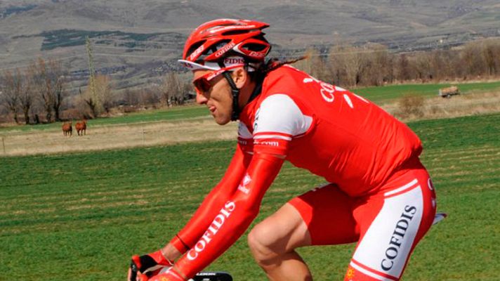 Telediario 1 - Luis Ángel Maté, un novato en el Tour