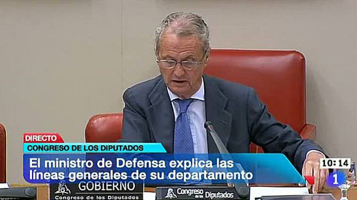 Telediario 1 - Comparecencia de Morenés