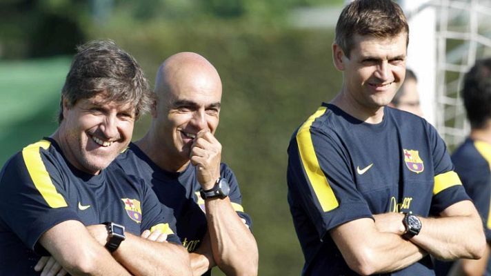 Telediario 1 - El Barça comienza los entrenamientos y las polémicas