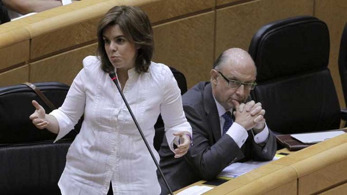 Telediario 1 - Montoro defiende las medidas