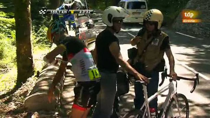 Tour de Francia - Chris Horner se cae por un barranco