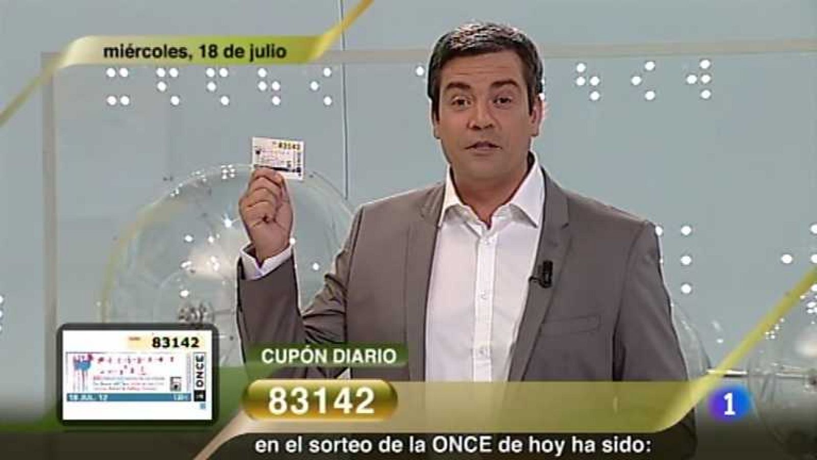 Sorteo ONCE - 18/07/12 - Ver ahora