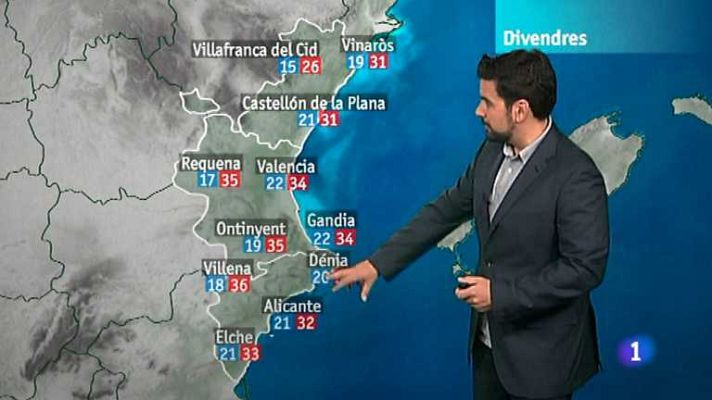 L'informatiu - Comunitat Valenciana - El tiempo en la Comunidad Valenciana - 19/07/12