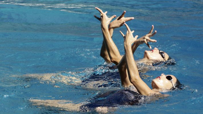 Telediario 1 - Un ejercicio muy flamenco para natación sincronizada