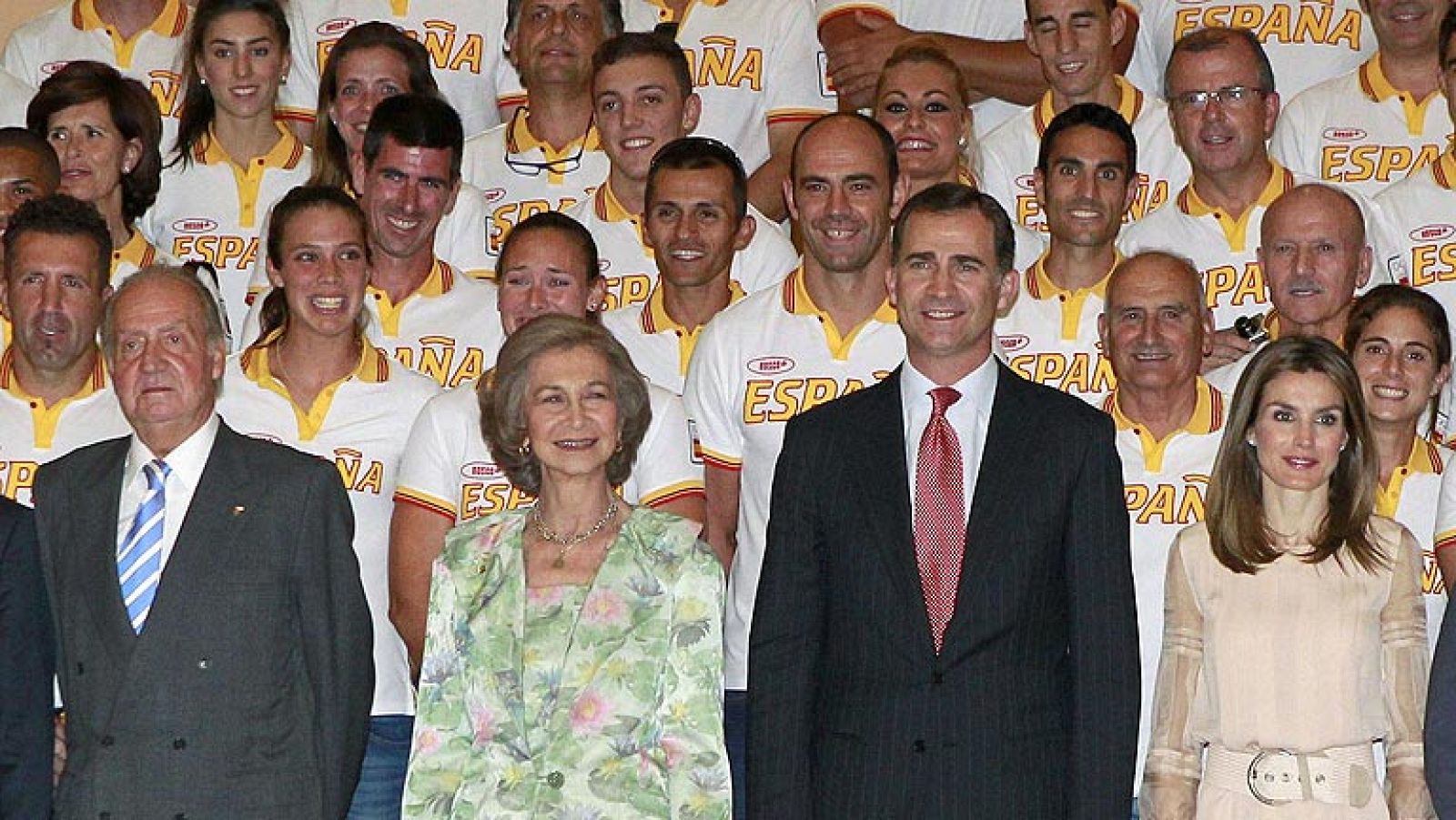 "Quiero trasladaros el apoyo de la Corona y desearos el mayor de los éxitos en estos Juegos Olímpicos", ha dicho Don Juan Carlos.