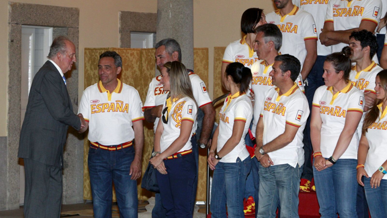 La delegación española, rumbo a Londres