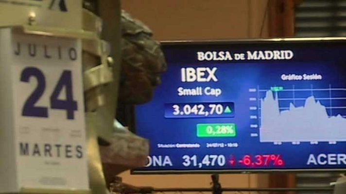 Telediario 1 - Prima de riesgo en España