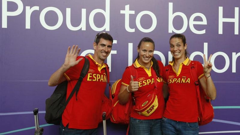 Los olímpicos españoles desembarcan en Londres y a por todas