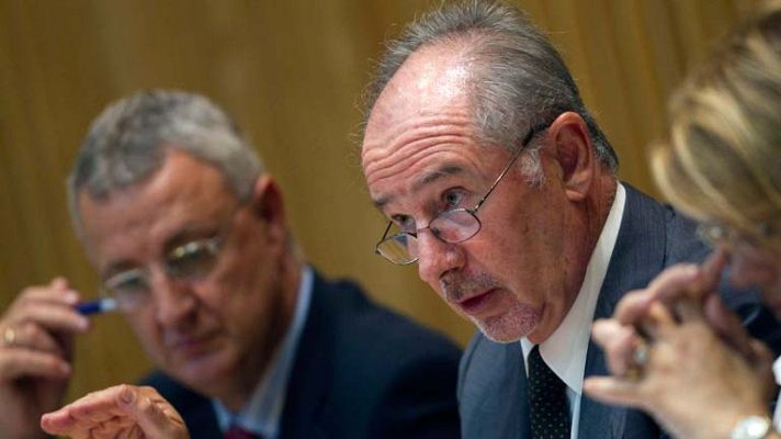 Telediario 1 - Rodrigo Rato en el Congreso