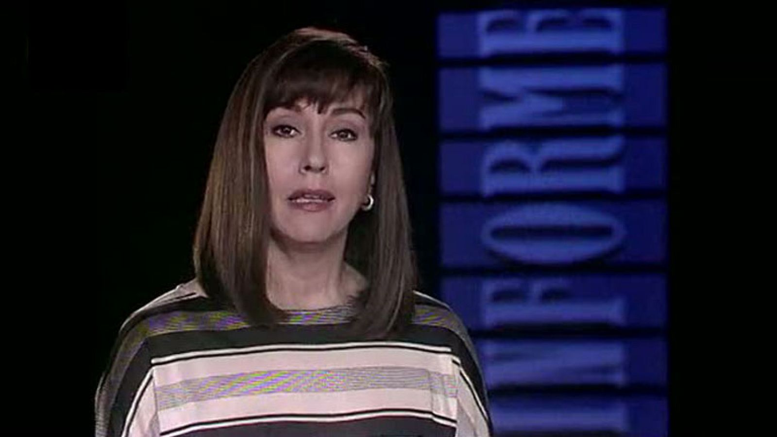 Mª Carmen García Vela presentadora de Informe Semanal desde 1983 hasta 1996