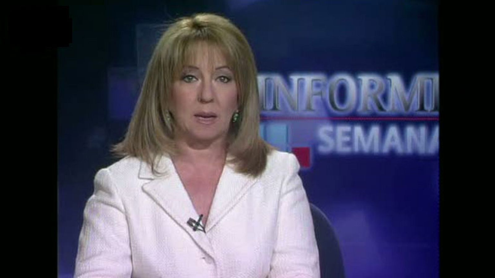 Alicia Gómez Montano presentadora de Informe Semanal desde 2004 hasta 2005