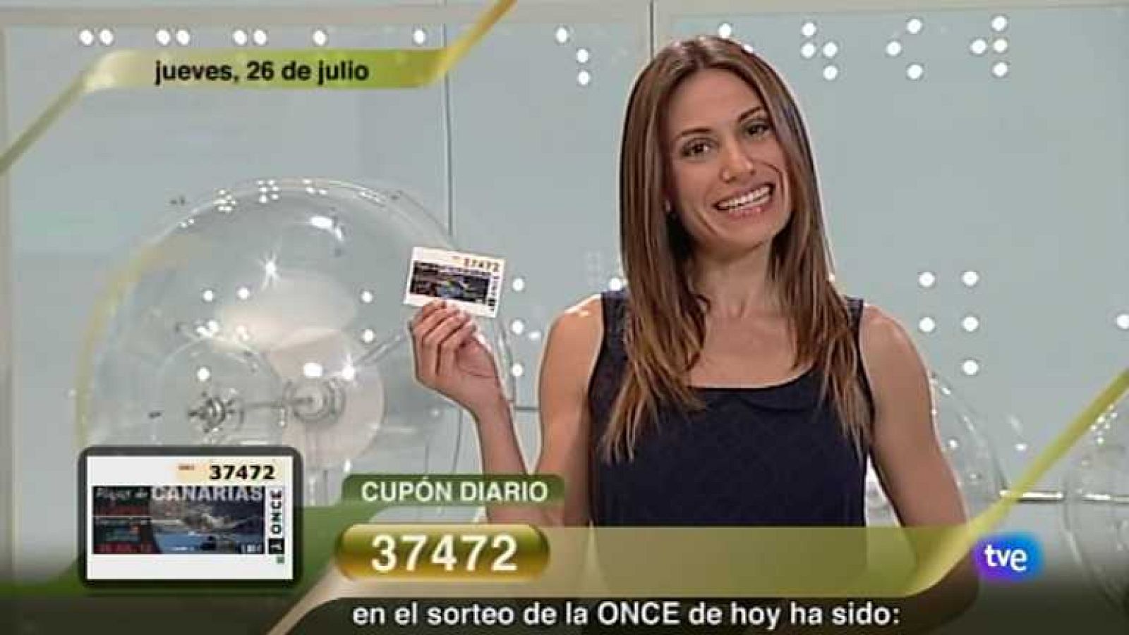Sorteo ONCE - 26/07/12 - Ver ahora