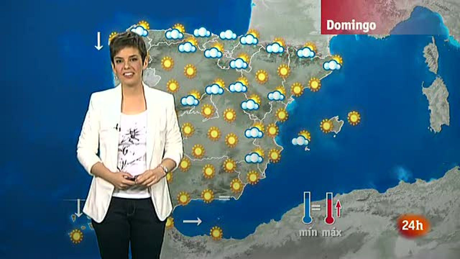 Temperaturas altas en el valle del Tajo en Toledo y nubes en el norte - El tiempo | Ver