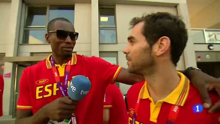 Telediario 1 - Ibaka entrevista a sus compañeros de selección