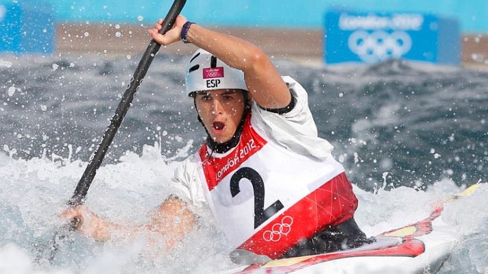 Telediario 1 - Maialen Chourraut pasa a semifinales en canoa slalom k1 con el mejor tiempo
