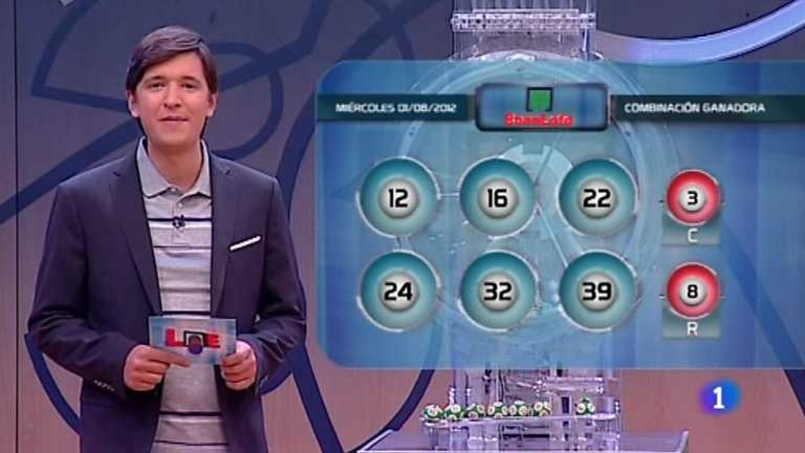 Bonoloto - 01/08/12 - ver ahora