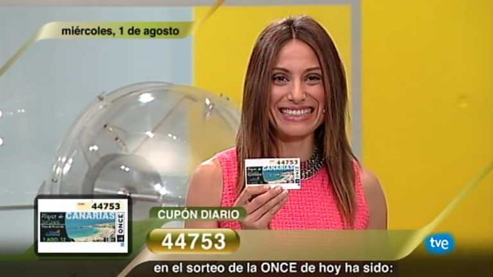 Sorteo ONCE - 01/08/12 - Ver ahora