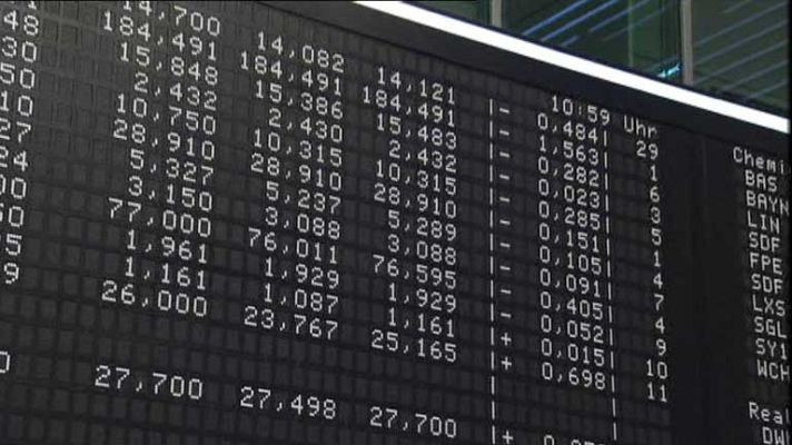 Telediario 1 - Subida de la bolsa