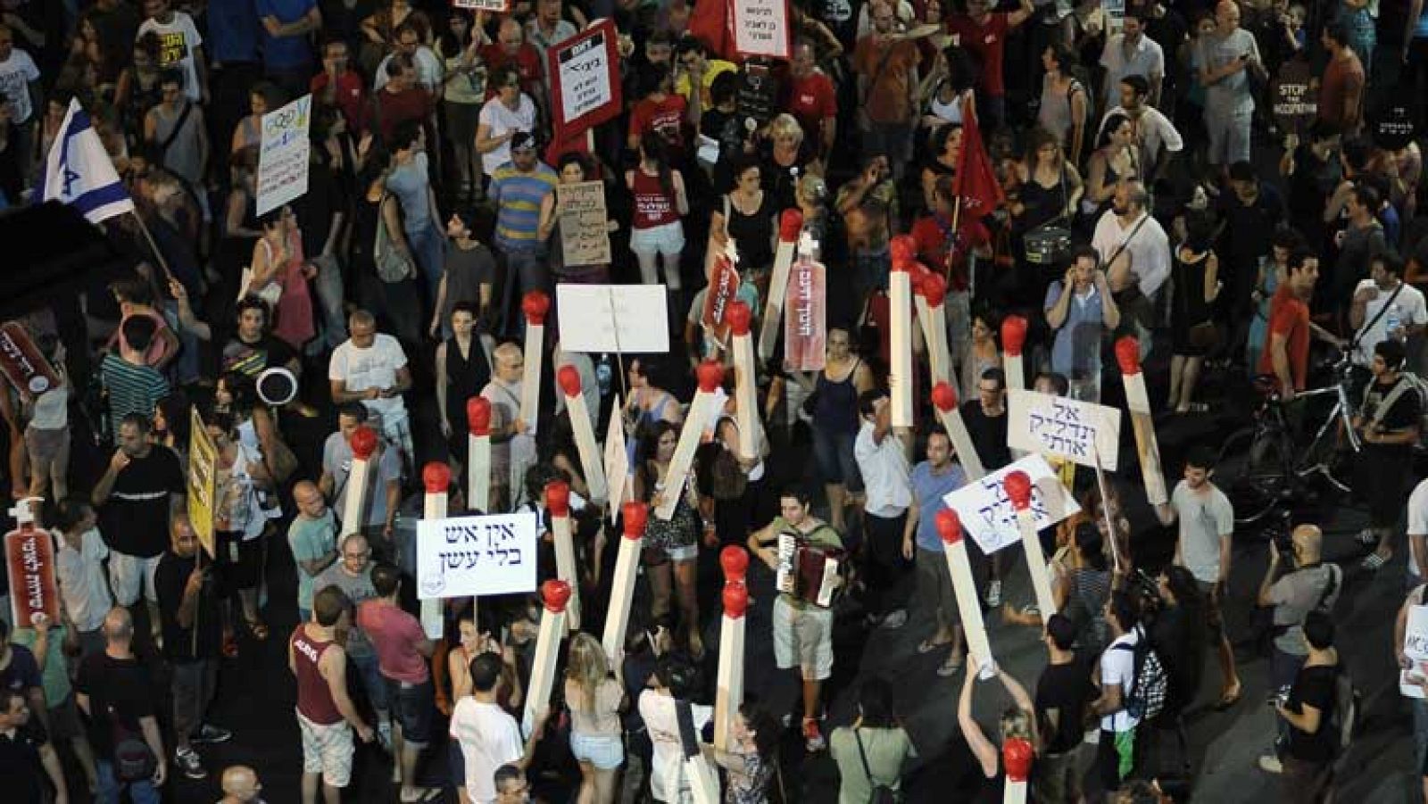 Los indignados de Israel toman las calles de nuevo pero fragmentados