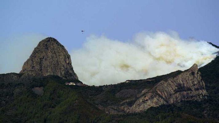 Telediario 1 - Incendio en La Gomera