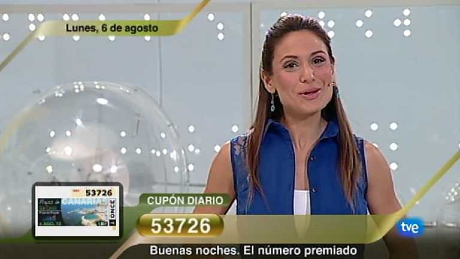 Sorteo ONCE - 06/08/12 - Ver ahora