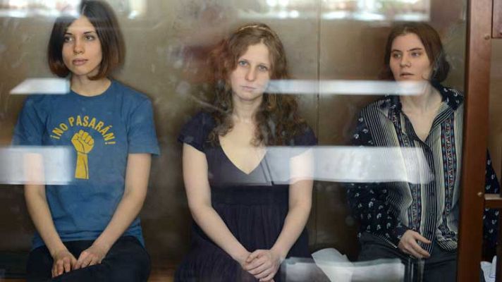 Telediario 1 - Las Pussy Riot juzgadas