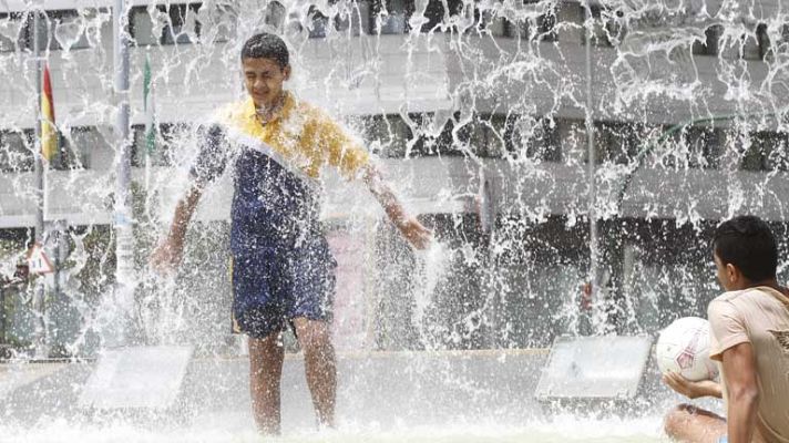 Telediario 1 - Ola de calor