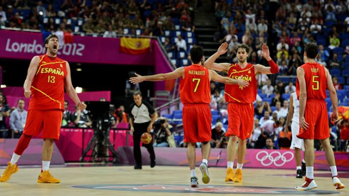 Telediario 1 - España trabaja para ganar a Francia y meterse en las 'semis' de baloncesto