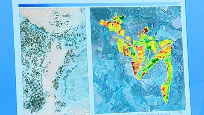 Telediario 1 - Los incendios vistos desde el espa