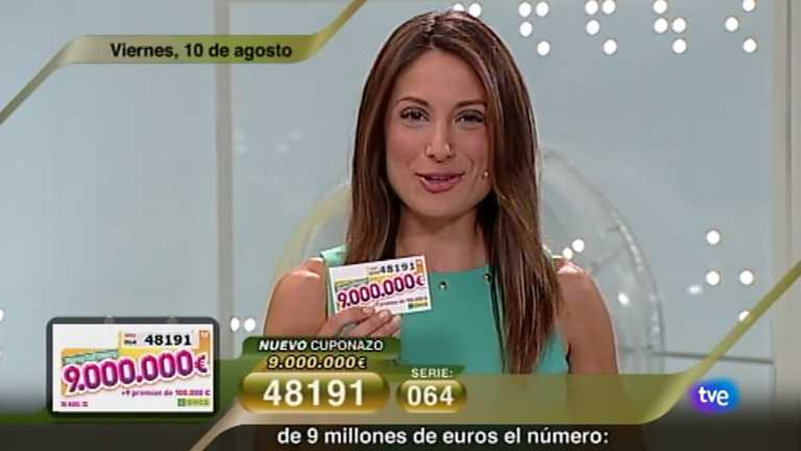 Sorteo ONCE - 10/08/12 - Ver ahora