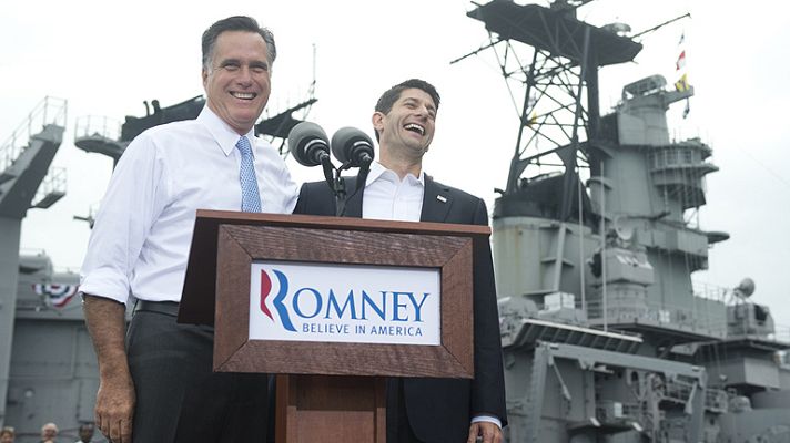 Telediario 1 - Paul Ryan elegido por Romney