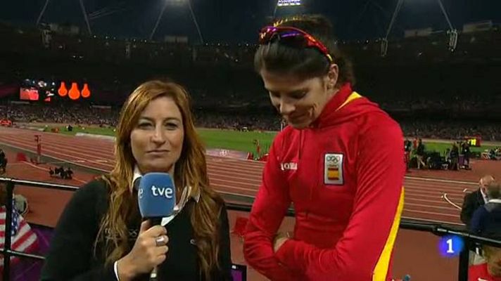 Telediario 1 - Beitia: "Me voy a comer la medalla de chocolate"