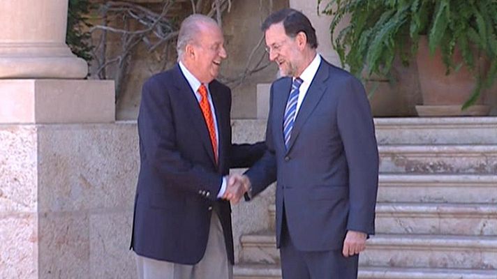  - El rey recibe a Rajoy en Marivent