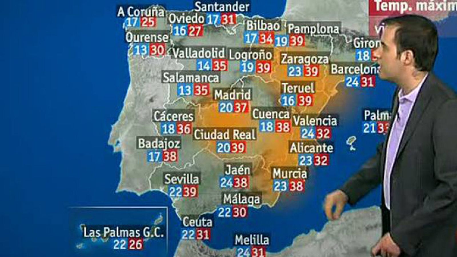 El calor aumenta en toda la Península, sobre todo en el sureste y el centro