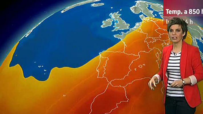 El tiempo - La semana se inicia con temperaturas altas en la mayor parte del país