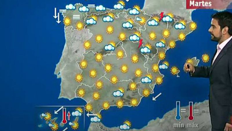 Temperaturas altas, antes de que empiecen a bajar este miércoles