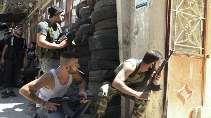 Telediario 1 - El Líbano sufre la guerra siria