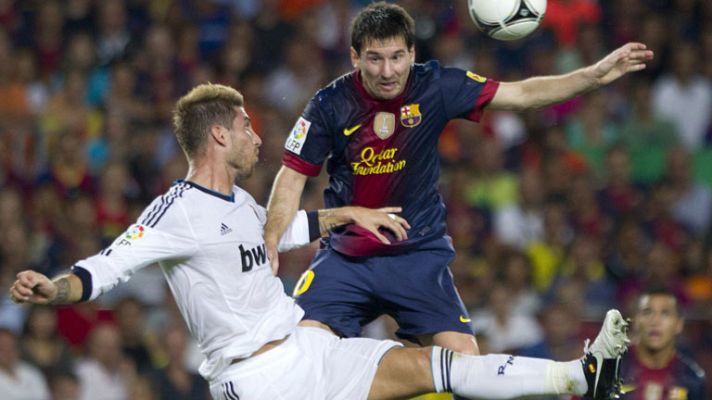 Telediario 1 - El Barça gana pero no sentencia al Madrid