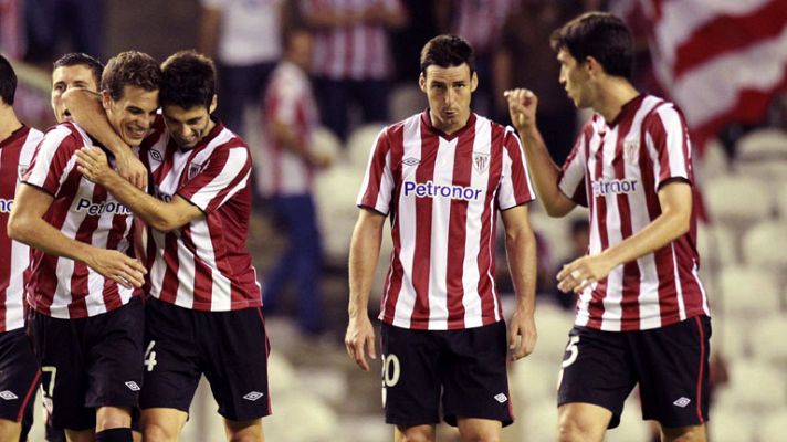 Telediario 1 - El Athletic golea en la Liga Europa