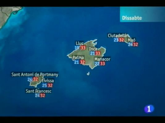 Informatiu Balear - El temps a les Illes Balears - 24/08/12