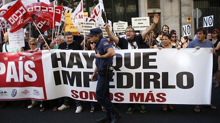 La tarde en 24h - Los sindicatos vuelven a salir a la calle en protesta por los recortes