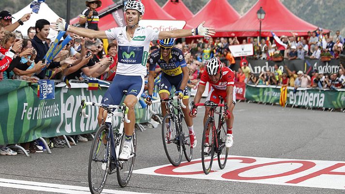 Vuelta ciclista a España - Valverde toma la Collada de la Gallina