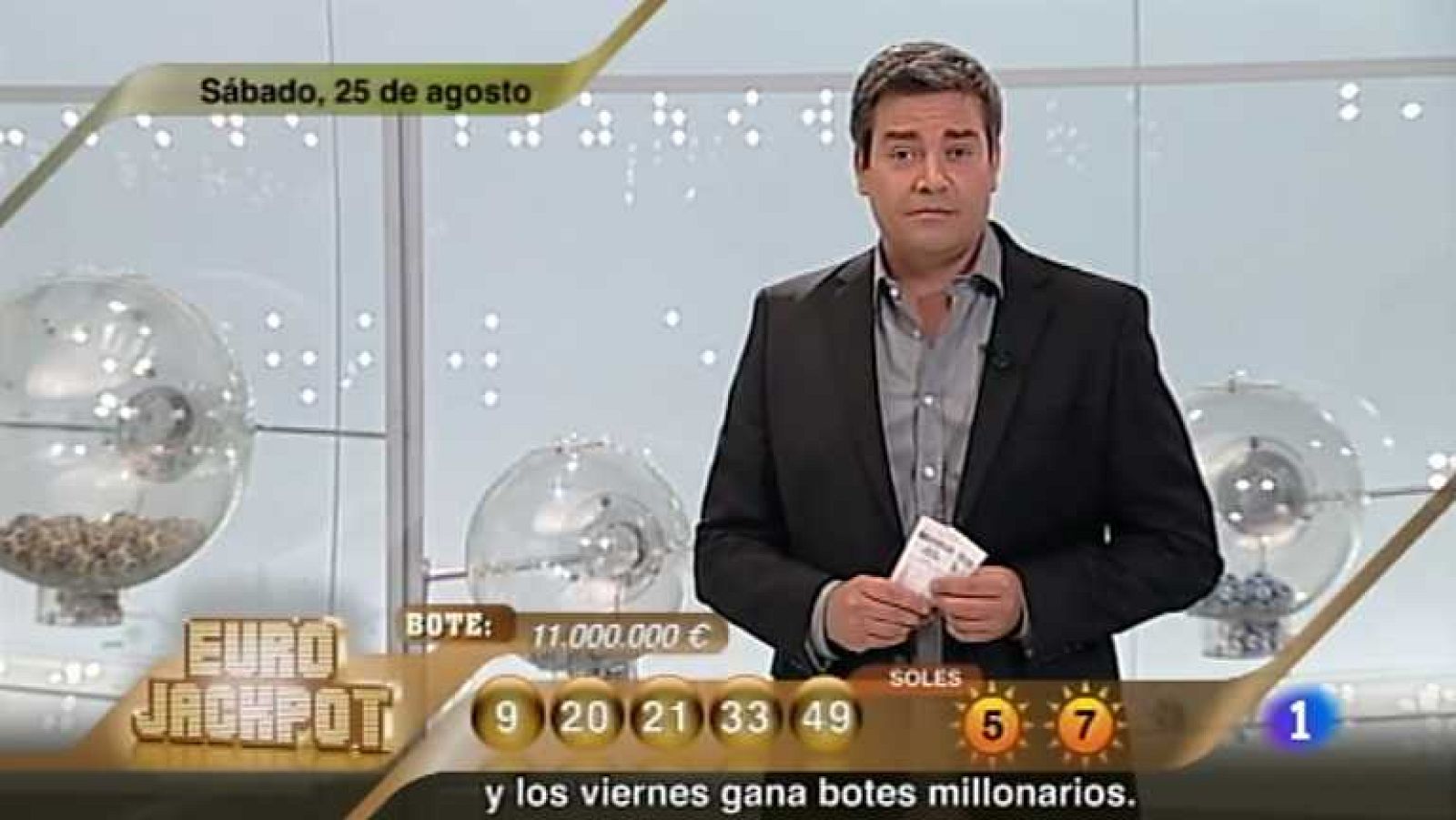 Sorteo ONCE - 25/08/12 - Ver ahora