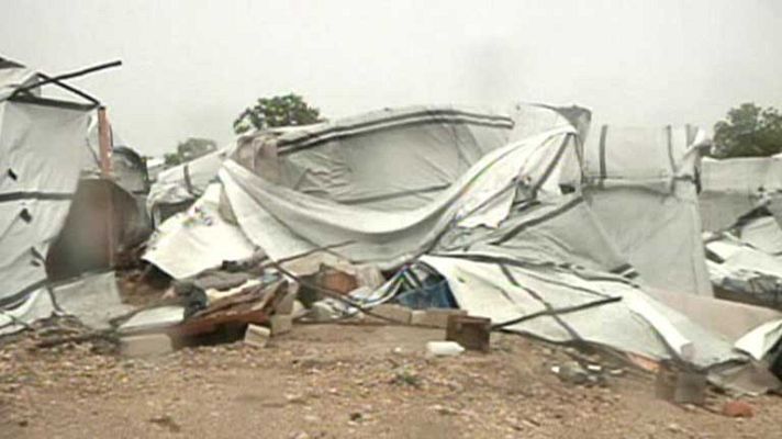 Telediario 1 - Tormenta tropical Isaac